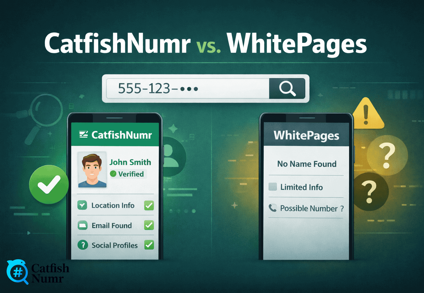 catfishnumr vs whitepages
