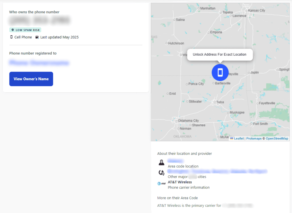 whitepages free report